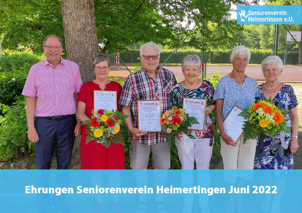 Ehrungen Seniorenverein Heimertingen Juni 2022